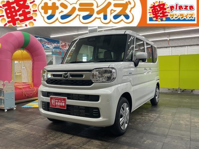 マツダ フレアワゴン ＸＧ　４ＷＤ　届出済未使用車　スマートキー　アイドリングストップ　衝突被害軽減システム　衝突安全ボディ　盗難防止システム　クリアランスソナー　シートヒーター　ＬＥＤヘッドランプ　レーンアシスト　ベンチシート