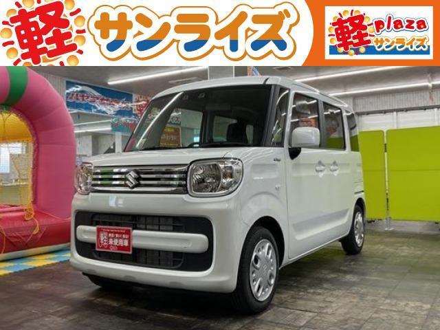 ハイブリッドＧ　４ＷＤ　届出済未使用車　スマートキー　アイドリングストップ　衝突被害軽減システム　衝突安全ボディ　盗難防止システム　クリアランスソナー　シートヒーター　ベンチシート　フルフラット