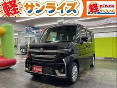 スズキ　スペーシアカスタム　ハイブリッドＧＳ　４ＷＤ　届出済未使用車　スマートキー