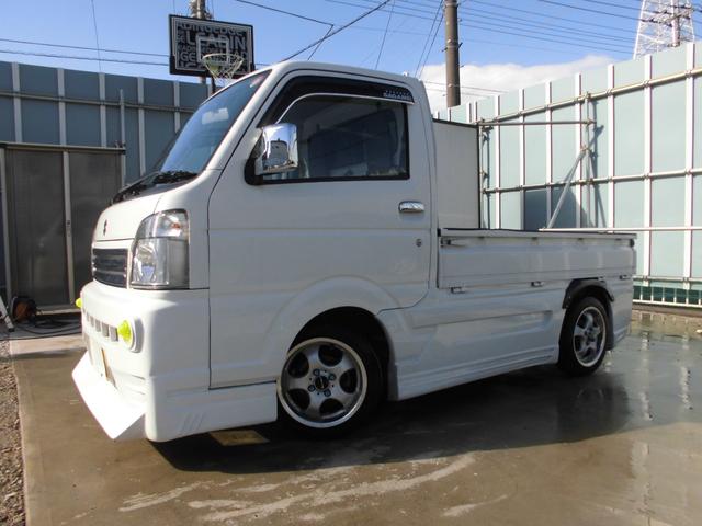 スズキ キャリイトラック KCエアコン パワステ農繁仕様 4WD 社外フルエアロ&14インチアルミホイールの中古車|グーネット中古車 ISUZU ピックアップ ハンドル 2002 2003 2004 2005 2006 2008 2009 2010 2011 2012
