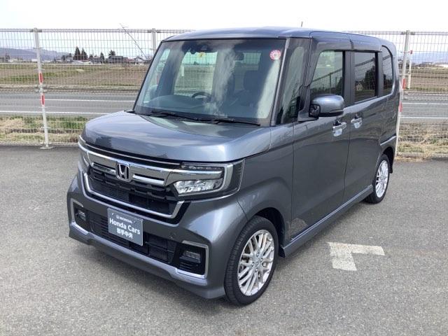 ホンダ Ｎ－ＢＯＸカスタム Ｌターボ　４ＷＤ　ＥＴＣ　アルミホイール　スマートキー　衝突被害軽減ブレーキ　両側電動スライドドア　ＬＥＤ　ベンチシート　シートヒーター　メモリーナビ　フルセグ　バックカメラ