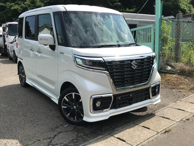 スズキ スペーシアカスタム ハイブリッドｘｓターボ ワンオーナー 全方位モニター アクティブクルーズコントロール デュアルカメラの中古車 グーネット中古 車