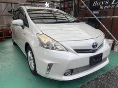 プリウスアルファ S ナビ テレビ バックカメラ ETC 純正フリップダウンモニター社外16インチアルミ プッシュスタート スマートキー×2 中古車画像