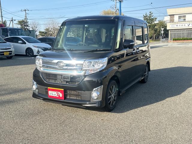 ダイハツ タント カスタムＸ　トップエディションＳＡ　４ＷＤ　ドライブレコーダー　ＥＴＣ　バックカメラ　両側スライド・片側電動　ナビ　ＴＶ　衝突被害軽減システム　オートライト　ＬＥＤヘッドランプ　スマートキー　アイドリングストップ　電動格納ミラー