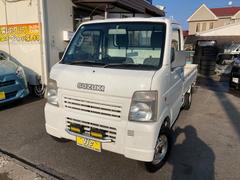 キャリイトラック KC 4WD フロア5速マニュアル エアコン LEDヘッドランプバルブ 社外バンパーガード 三方開 ラジオデッキ 車検R9年2月 タイヤサイズ145R12-6PR 82360km 軽トラ 中古車画像