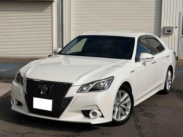 クラウンハイブリッド アスリートＳ　純正ナビＴＶ　バックカメラ　ビルトインＥＴＣ　ドラレコ前後　スマートキー　前車追従クルーズコントロール　パワーシート　シートヒーター　純正１７ＡＷ（1枚目）