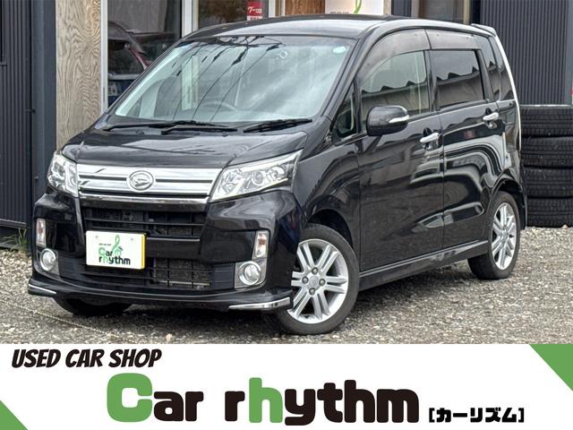 ムーヴ(ダイハツ) カスタム RS 4WD ターボ ドライブレコーダー ETC ナビ TV オートライト LEDヘッドランプ スマートキー アイドリングストップ ベンチシート CVT 盗難防止システム ABS CD DVD再生 中古車画像