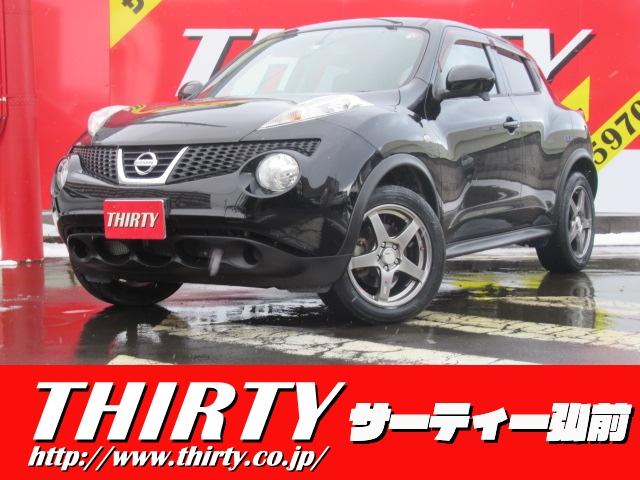 日産 ジューク １６ＧＴ　ＦＯＵＲ　ＰＴ４ＷＤ　ターボ　社外マフラー　社外アルミホイール　横滑り防止　ＥＴＣ　純正ナビ　Ｂｌｕｅｔｏｏｔｈ　ＵＳＢ　ｉＰｏｄ　ＶＴＲ　雨滴感知ワイパー　プッシュスタート　ドアバイザー　インテリキー