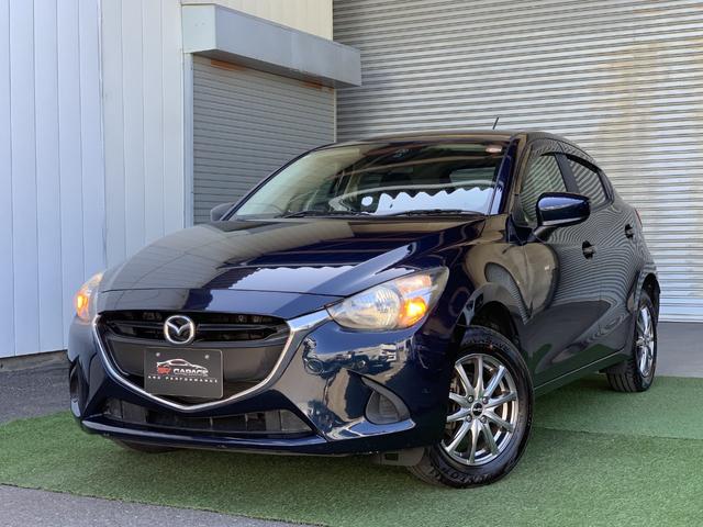 デミオ 13S 衝突軽減 純正Bluetoothナビ TV Bカメラ ETC 夏冬タイヤ付 iストップ MTモード付(1枚目)