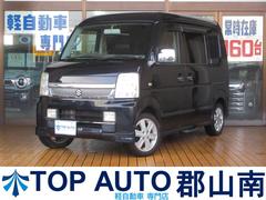 エブリイワゴン PZターボスペシャル 4WD ハイルーフ 両側電動スライドドア キーレス 社外オーディオ CD AUX ETC シートヒーター HIDライト フォグライト 電動格納ミラー 純正アルミホイール ABS 無修復歴車 中古車画像