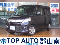 スペーシアカスタム TS 4WD ターボ 両側電動スライドドア 衝突軽減ブレーキ HID 横滑り防止 ABS オートライト フォグライト アルミホイール 中古車画像