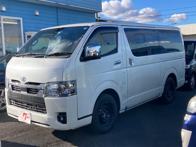 ハイエースバン トヨタ スーパーｇｌ ダークプライムｉｉ ４ｗｄ ｅｔｃ バックカメラ レーンアシスト 両側スライドドア オートマチックハイビーム オートライト スマートキー 電動格納ミラー ベンチシート ａｔ １００ｖ電源 ｅｓｃ 青森県 スーパーｇｌ ダーク