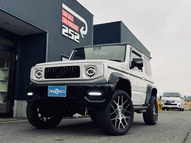 ジムニーシエラ(スズキ) ＪＣ　関東仕入れ　エアロオーバー４点ボディキット　左右出し４本マフラー　ＬＥＤテール　ＫＦＷ１８インチホイール　２インチリフトアップ　イカリング　ＥＴＣ 中古車画像