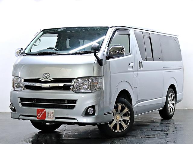 ハイエースバン(トヨタ) ロングスーパーＧＬ　距離無制限１年間保証付き／ワンオーナー／４ＷＤ／Aftermarketホイール 中古車画像