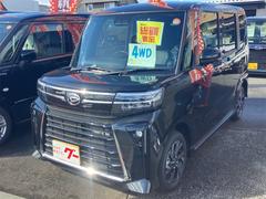 タント カスタムX 4WD バックカメラ 両側電動スライドドア クリアランスソナー 衝突被害軽減システム オートライト LEDヘッドランプ スマートキー アイドリングストップ シートヒーター ベンチシート CVT 中古車画像