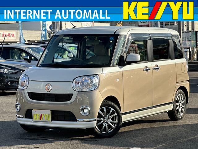 ダイハツ ムーヴキャンバス Ｘメイクアップリミテッド　ＳＡＩＩＩ【４ＷＤ】【禁煙車】　【アラウンドビューモニター＆ＳＤナビ＆フルセグＴＶ＆ブルートゥースオーディオ＆ＤＶＤ再生】【夏＆冬タイヤ】【衝突軽減装置＆コーナーセンサー】【両側電動スライド】【ＬＥＤフォグ＆オートハイビーム】ＥＴＣ