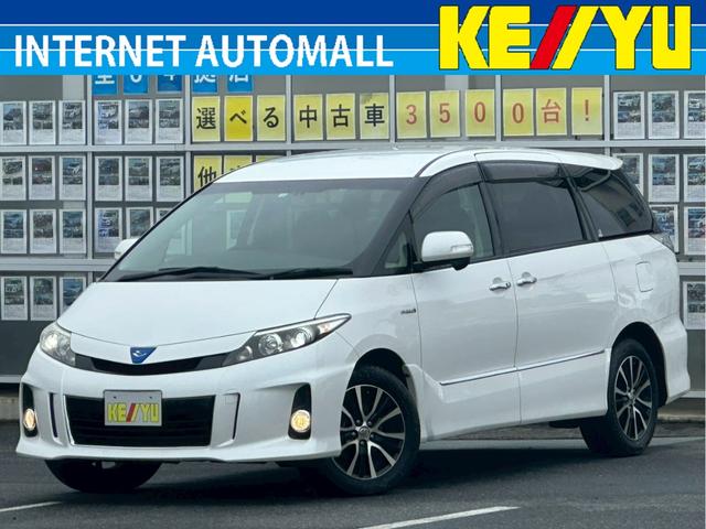 エスティマハイブリッド(トヨタ) アエラス　プレミアムエディション【４ＷＤ】【福岡県仕入】　【両側電動スライドドア】【フリップダウンモ 中古車画像