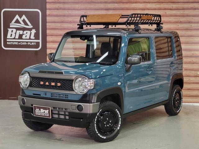 スズキ ハスラー ハイブリッドＧ　４ＷＤ　ＤＡＭＤカントリーフェイスチェンジキット　リフトＵＰ　新品エクストリームＪ製１４インチＡＷ　新品ＴＯＹＯオープンカントリーＲ／Ｔ　新品システムキャリア　新品ルーフラック