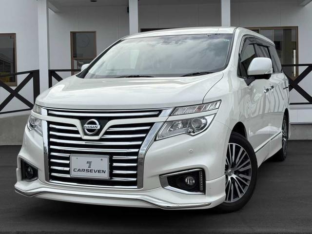 ２５０ハイウェイスターＳ　ＨＤＤナビ　クルーズコントロール　両側電動スライドドア　全周囲カメラ　リアエアコン　オットマン　ハーフレザーシート　ウォークスルー　スマートキー　ＥＴＣ　ＡＣ１００Ｖ　フジツボマフラー（純正マフラー有