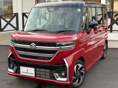 スペーシアカスタム ハイブリッドXSターボ 純正ナビゲーション(Bluetooth対応) 全方位モニター 両側オートスライドドア シートヒーター&ハンドルヒーター スズキセーフティーサポート 15インチアルミ LEDヘッドランプ&LEDフォグ 中古車画像