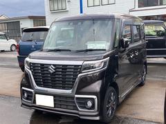 スペーシアカスタム ハイブリッドGS 4WD 両側スライド・片側電動 クリアランスソナー オートクルーズコントロール レーンアシスト 衝突被害軽減システム オートライト LEDヘッドランプ スマートキー アイドリングストップ 中古車画像