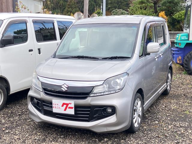 ソリオバンディット(スズキ) ＤＪＥ　４ＷＤ　ＴＶ　オートクルーズコントロール　衝突被害軽減システム　両側電動スライドドア　オートライト　ＨＩＤ　スマートキー　アイドリングストップ　ＣＶＴ　アルミホイール　ＣＤ　ＤＶＤ再生　ＵＳＢ 中古車画像
