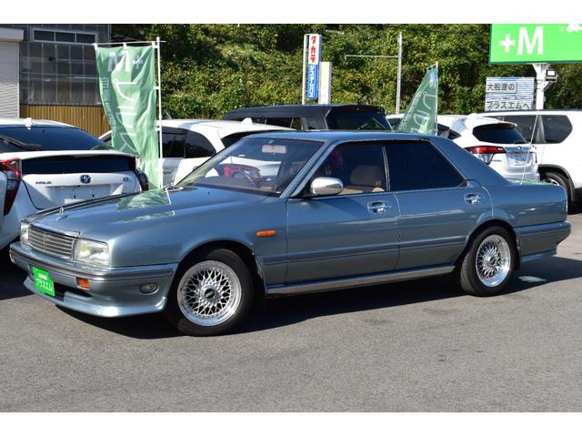 日産 タイプＬセレクション　ＶＧ３０ターボ・純正バネサス・タイミングベルト交換済み・後期型・フロントスポイラー・リアアンダースポイラー・ＢＢＳ１６インチアルミ・前席パワーシート・ＥＴＣ・ＣＤデッキ・同色再塗装済・ミラーワイパー