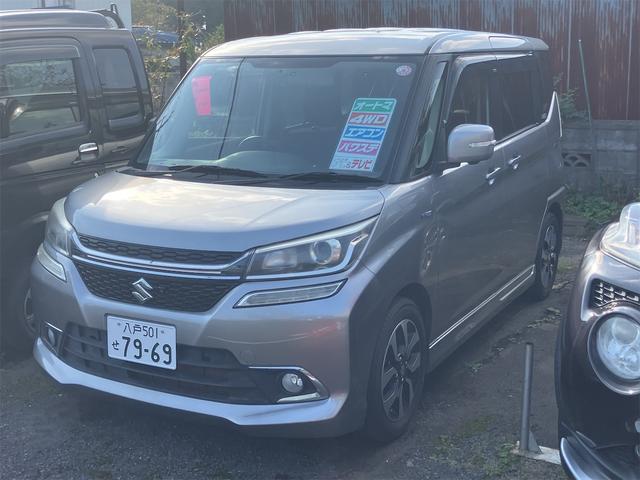 ハイブリッドＭＶ　４ＷＤ　ＥＴＣ　全周囲カメラ　ナビ　ＴＶ　電動スライドドア　オートライト　ＬＥＤヘッドランプ　スマートキー　アイドリングストップ　電動格納ミラー　シートヒーター　フルフラット　ウォークスルー　ＣＶＴ
