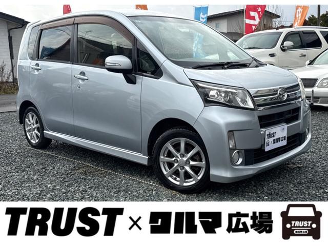 ムーヴ(ダイハツ) カスタム　Ｘ　ＳＡ　４ＷＤ　車検Ｒ８年９月　衝突被害軽減ブレーキ　アイドリングストップ　横滑り防止装置　ＳＤナビ　フルセグＴＶ 中古車画像