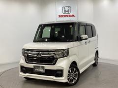 N-BOXカスタム L 4WD 光触媒抗菌消臭施工済 左側電動スライドドア メモリーナビ フルセグTV CD DVD再生可能 バックカメラ Bluetooth接続 スマートキー エンジンスターター LEDヘッドライト 中古車画像