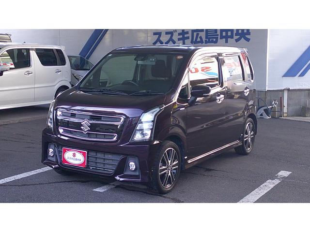 ワゴンＲスティングレー(スズキ) ハイブリッドＴ　ターボ・スズキセーフティサポート・パナソニックナビ・フルセグＴＶ・Ｂｌｕｅｔｏｏｔｈ対応・セルスタードライブレコーダー・スマートキー・ 中古車画像