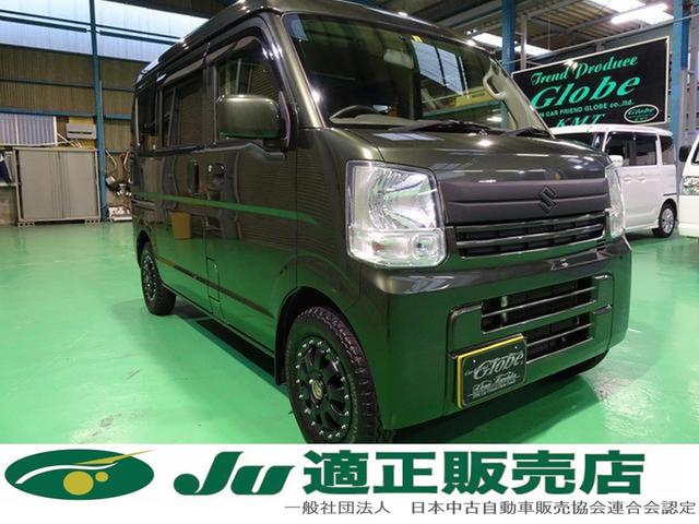 ジョインターボ 4WD 5速マニュアル 廃盤型 ナビ フルセグ ETC 黒革調シートカバー ターボ ハイR.オーバーヘットシェル.ルアーラックキット付.リア5面プライバシーガラス.社外AW.1オーナー禁煙車(1枚目)