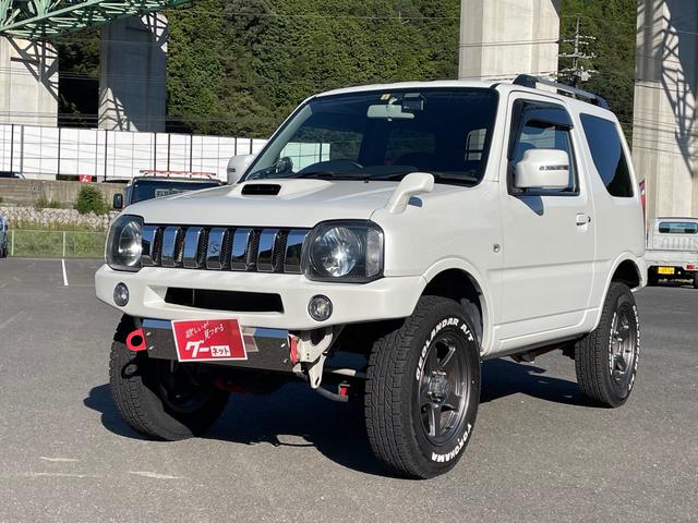 スズキ ジムニー ワイルドウインド　４ＷＤ　ターボ　５速ＭＴ　リフトアップ　アルミ　ＡＢＳ　エアバッグ　キーレスエントリー