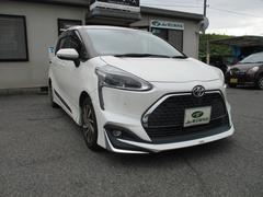 シエンタ G クエロ モデリスタエアロ 純正ワイドナビ フルセグ トヨタセーフティセンス 全方位カメラ ハーフレザーシート シートヒーター ステアリングヒーター 社外15インチAW ビルトインETC Bluetooth対応 中古車画像