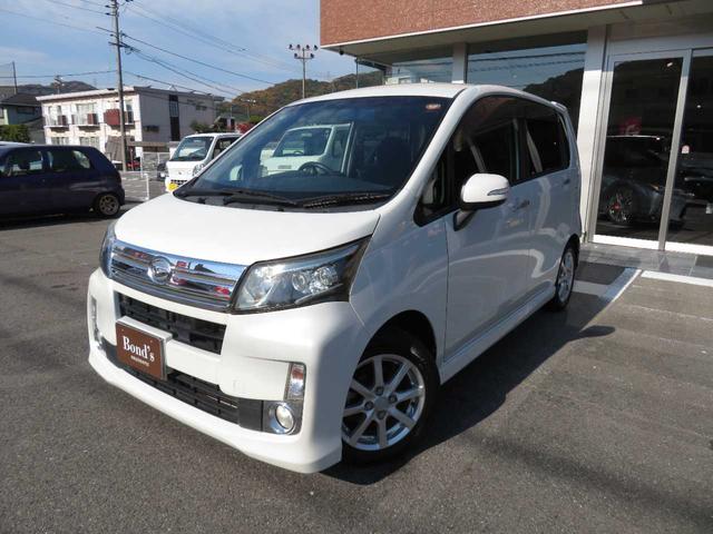 ムーヴ(ダイハツ) カスタム　Ｘ　ＳＡ　１オーナー　実走行　エアロ　リアスポ　ＬＥＤライト　純正アルミ　メモリーナビＢカメラ　衝突被害軽減ブレーキ　横滑り防止　ヒルスタート　ソナー　アイドリングストップ　ベンチシート　ＥＴＣ　スマートキー 中古車画像