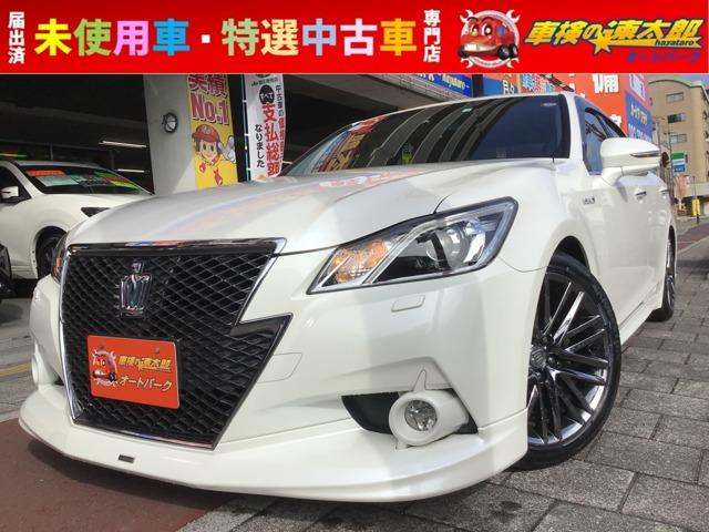 クラウンハイブリッド アスリートＧ　テイン車高調　オプション１８インチアルミメーカーナビ　バックカメラ　ＥＴＣ　サンルーフ　ステアリングヒーター　シートヒーター　シートクーラー　アルミホイール　ＨＩＤライト　パワーシート　メモリーシート