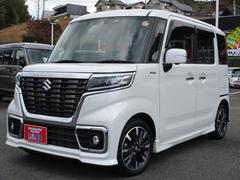 スペーシアカスタム ハイブリッドXS 社外8インチナビ(フルセグ) 全方位モニター 両側Pスライドドア ハーフレザーシート ドラレコ前後 ETC シートヒーター クリアランスソナー LEDライト 純正15AW クルーズコントロール 中古車画像