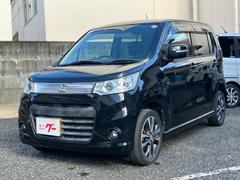 ワゴンRスティングレー T ターボ ETC パドルシフト 15インチアルミ スマートキー HID オートライト 革巻きステアリング アイドリングストップ オートエアコン 電格ウインカーミラー 中古車画像