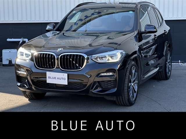 X3(BMW) xDrive 20d Mスポーツ サンルーフ ハイラインPKG ハーマンカードン セレクトPKG コニャックレザー 全周囲カメラ アンビエントライト ドラレコ オートハイビーム 純正20インチアルミ BSM バックカメラ ワンオーナー 中古車画像