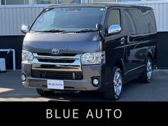 ハイエースバン スーパーGL ダークプライムII 両側電動スライドドア パナソニック10インチナビ フルセグ DVD Bluetooth トヨタセーフティセンス オートハイビーム ETC バックカメラ トヨタ17インチ LEDヘッドライト 禁煙車 中古車画像