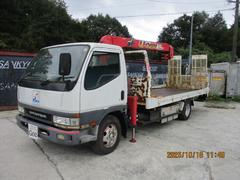 キャンター 超ロングカスタム クレーン付き積載車 中古車画像