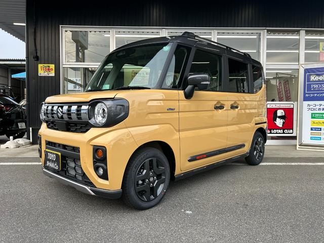 ハイブリッドＸＺ　全方位モニター付メモリーナビゲーション・スズキコネクト対応通信機装着車　ＣＶＴ　純正１４インチアルミホイール　両側電動スライドドア　デュアルセンサーブレーキサポートＩＩ搭載車