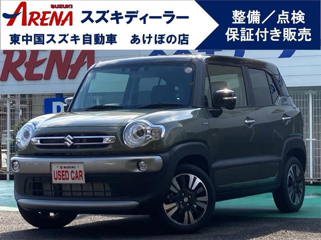 クロスビー(スズキ) ハイブリッドＭＺ　１０００ｃｃ　ターボ　マイルドハイブリッド　後期型　全方位カメラ　１５インチアルミホイール　衝突被害軽減ブレーキ　シートヒーター　ＬＥＤヘッドランプ　フォグランプ　６ＡＴ　メーカー保証継承 中古車画像