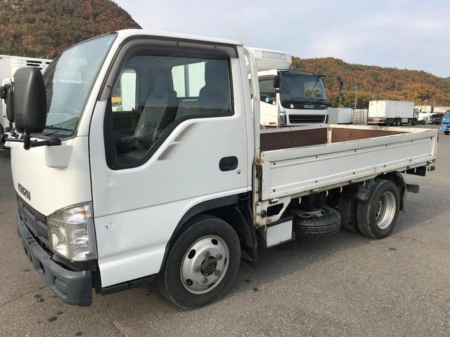 エルフトラック(いすゞ) 平ボテ　ターボ付　１５０馬力　４ＷＤ　ボデー内寸：Ｌ３１３１×Ｗ１６２６ 中古車画像