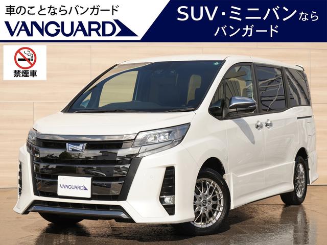 ノア(トヨタ) ハイブリッドＳｉ　ダブルバイビーＩＩＩ　純正１０インチＳＤナビＴＶ　１２．１インチ後席モニター　クリアランスソナー　ＬＥＤヘッドライト　両側パワースライドドア　１６インチ鍛造ホイール　デジタルインナーミラー型前後ドラレコ　シートヒーター 中古車画像