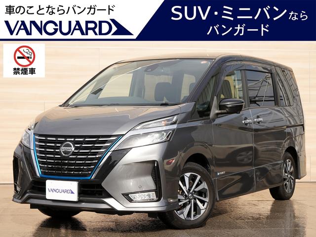 セレナ(日産) ｅ−パワー　ハイウェイスターＶ　純正１０インチナビＴＶ　１１インチ後席モニター　アラウンドビュー　インテリジェントルームミラー　セーフティパックＡ　ツートーンカラー　ＬＥＤヘッドライト　両側パワースライドドア　前後ドラレコ　ＥＴＣ 中古車画像