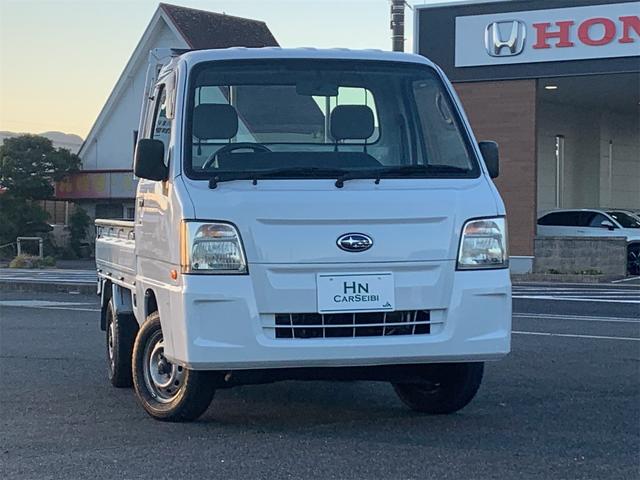 サンバートラック(スバル) ＪＡ　車検整備時に・タイミングベルト・ウォーターポンプ・バッテリー・プラグ・エンジンオイル・ブレーキフルード・エンドブーツ交換　４ＷＤ　ＭＴ　エアコン　パワーステアリング　運転席エアバッグ　ラジオ 中古車画像
