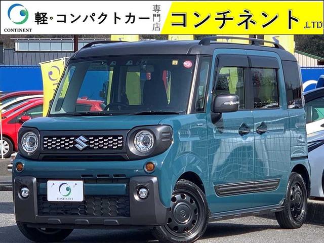 スズキ スペーシアギア ハイブリッドＸＺ　ターボ　ワンオーナー　禁煙車　ナビ　フルセグ　Ｂｌｕｅｔｏｏｔｈ　バックモニター　ドラレコ　両電スライド　シートヒーター　レーダーブレーキ　レーダークルーズ　ＥＴＣ　アイドリングストップ　パドルシフト