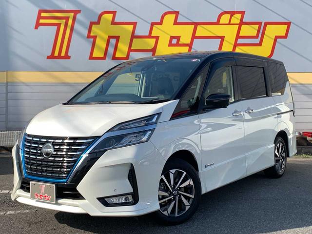 日産 セレナ ｅ－パワー　ハイウェイスターＶ　純正９インチＳＤナビ　Ｂｌｕｅｔｏｏｔｈ　フルセグＴＶ　音楽録音　後席フリップダウンモニター　ＥＴＣ２．０　両側電動スライドドア　前後ドラレコ　全周囲カメラ　ワンオーナー　プロパイロット