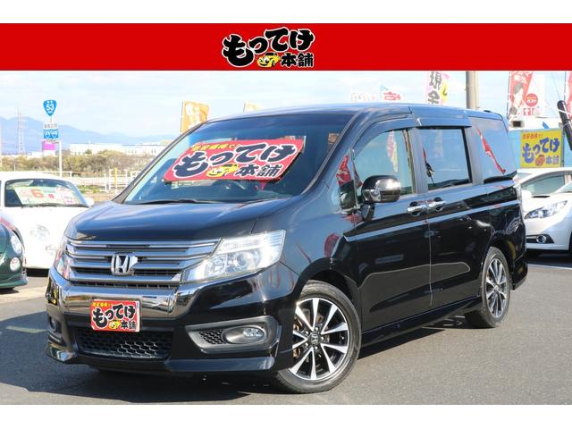 １年保証　両側電動ドア　クルコン　ＨＩＤヘッドライト パドルシフト　純正１７インチアルミホイール　Ａストップ